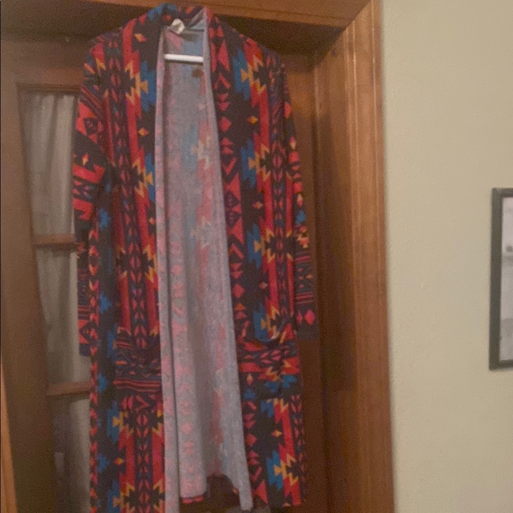 Colorful Geometric Patterned Women's Coat